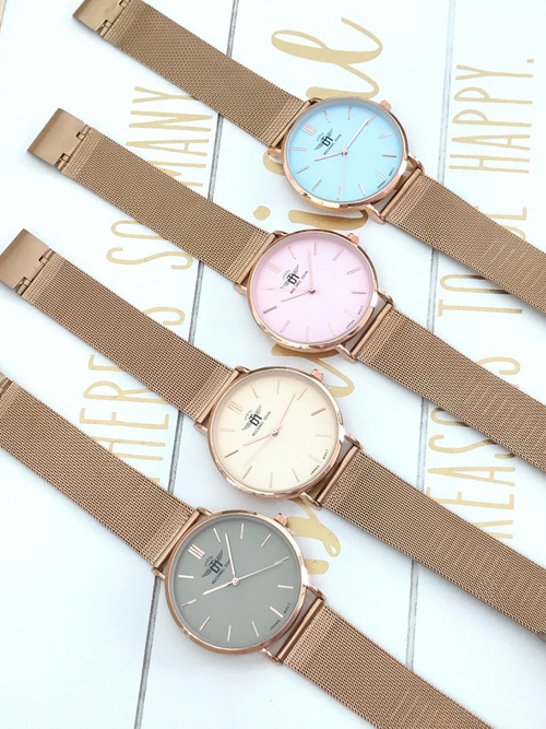 Dámske hodinky Michael John Florence Beige Shield 40 mm