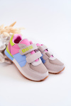 Dětská sportovní obuv Memory Foam Big Star JJ374252 růžovo-modrá