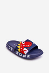 Detské penové flops dinosaurus Dario Navy Blue