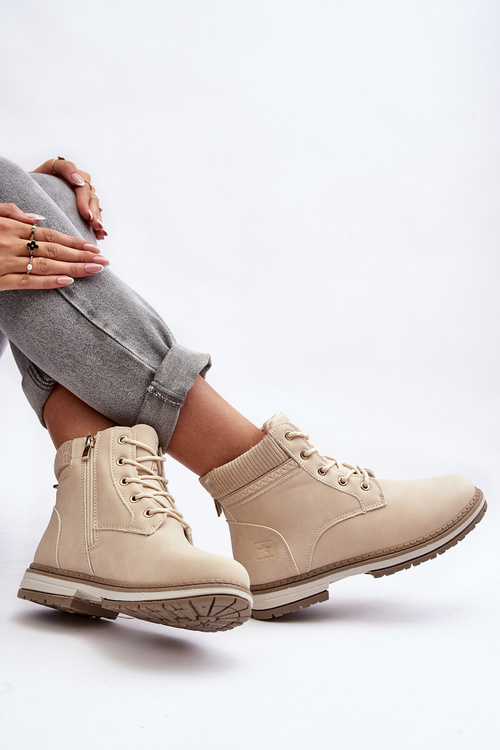 Dámské boty s izolací béžové Timon