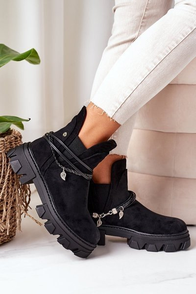 Teplé Boty Pérka Černé Good Idea