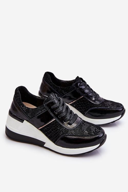 Dámska čierna Crosby Sports Sports Shoe Shoe