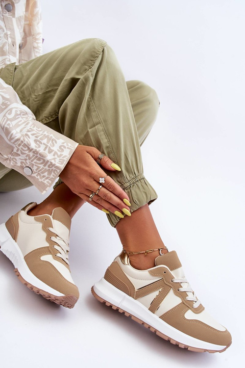 Kabama Brown-Beige Dámske kožené športové topánky