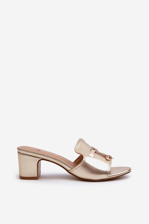 Dámske sandále na vysokom opätku béžové Bralya