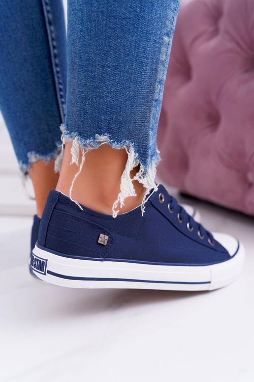 Dámska klasická nízka veľká hviezda DD274335 Navy Blue tenisky