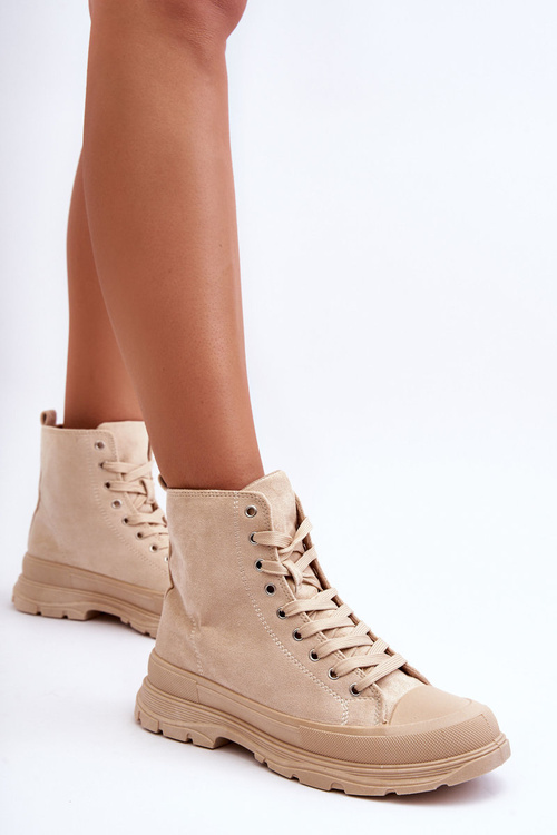 Suene vysoké tenisky, beige eleamia