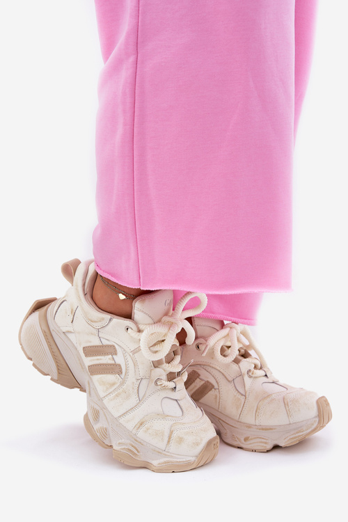 Dámské Kožené Tenisky GOE RR2N4037 Béžové