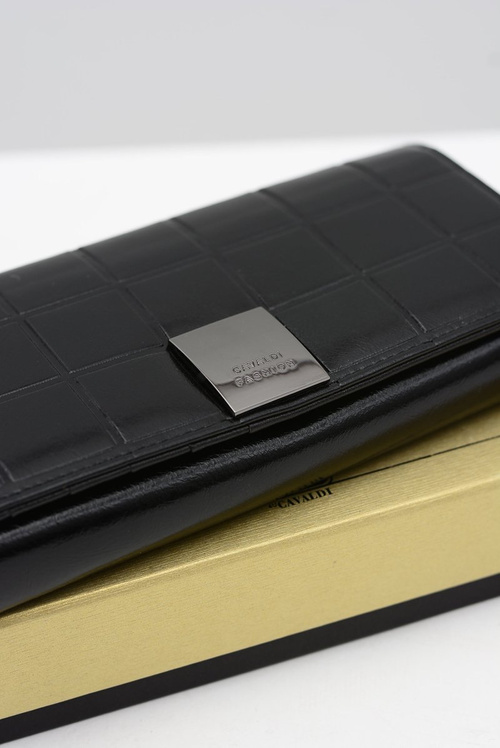 Veľká dámska čierna peňaženka