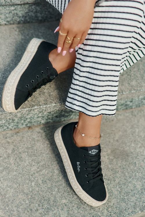 Dámske Tenisky S Pletením Lee Cooper LCW-25-44-3216 Čierne