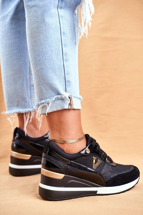 Dámské Klínové Tenisky černé Isla