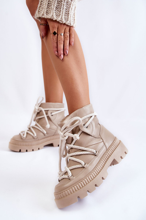 Dámske módne snehové topánky Bege Kallen