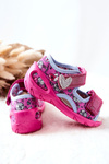 Befado sandále s suchým zipsom 065x147 Pink