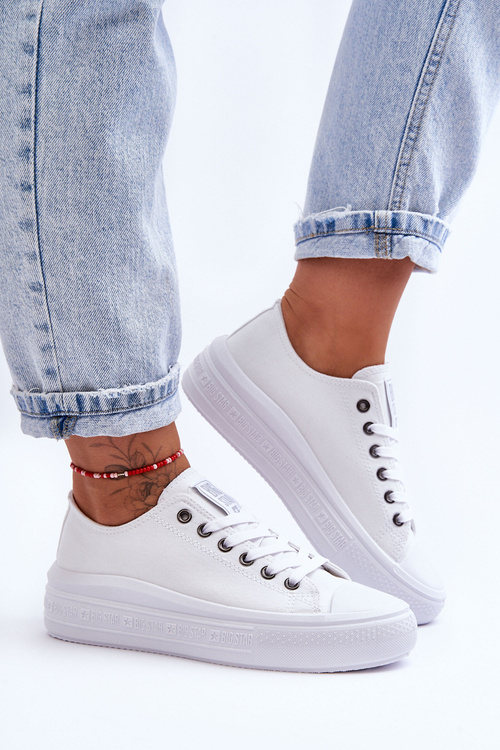 Dámské tenisky s platformou Big Star LL274A177 bílé