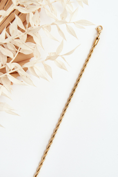 Klasický dámsky zlatý náramok