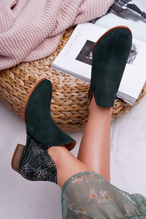 Dámska koža Maciejka Green Boots 04091-19