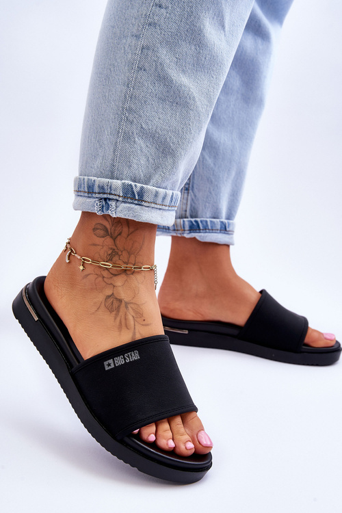 Dámske flip -flopy na platforme Big Star LL274930 Black