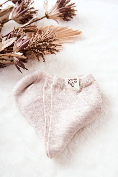 Detské ponožky s béžovým mačiatkom