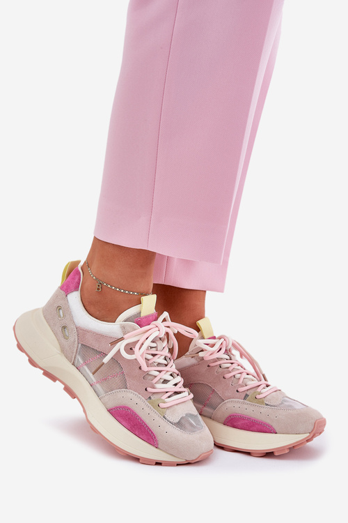 Zamszové Sportovní Boty Sneakersy Dámské 66725 Multikolor Vinceza