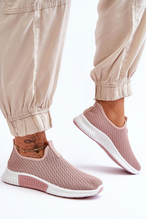 Klasické sklz -in -in -pink športové topánky Frankie