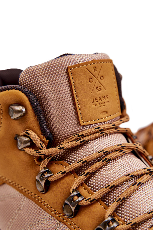 Pánské zateplené trekové boty Cross Jeans KK1R4020C velbloud