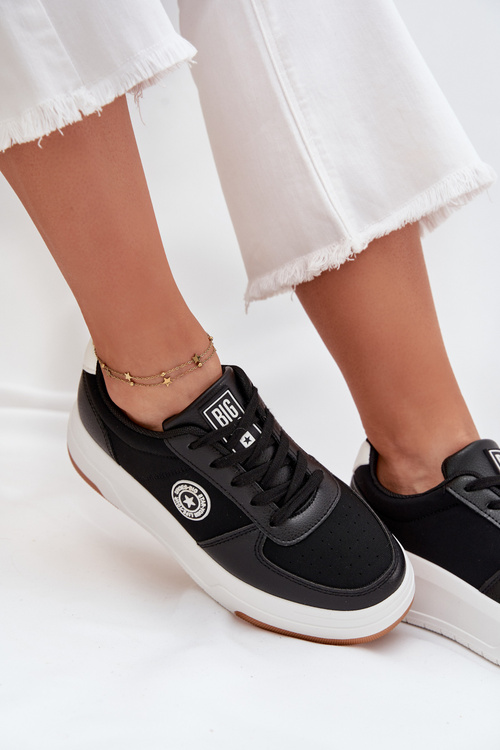 Dámské Tenisky Na Platformě Big Star RR274573 HI-POLY SYSTEM Černé