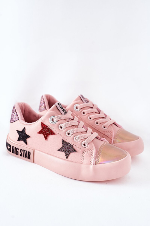 Detské kožené tenisky Big Star II374033 Pink