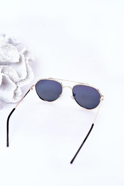 Sluneční Polarizované Brýle Aviator Růžové-Zluté