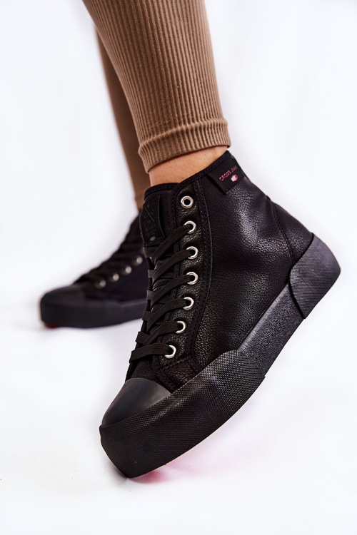 Dámské vysoké tenisky Cross Jeans KK2R4055C Černe