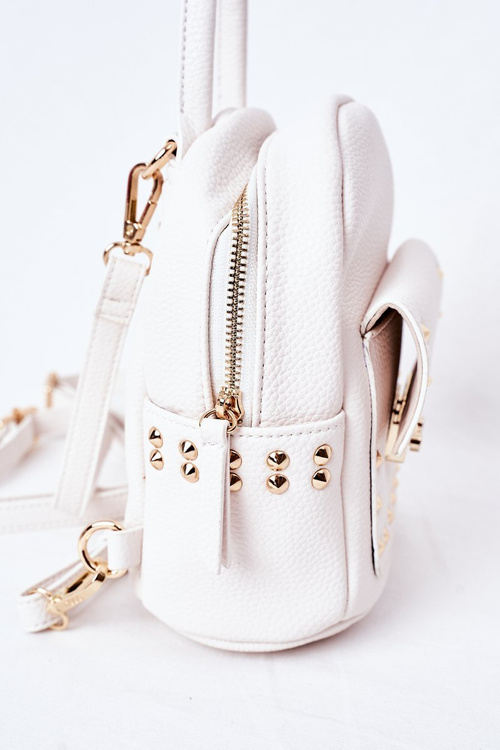 Dámsky kožený batoh NOBO K4110 biely