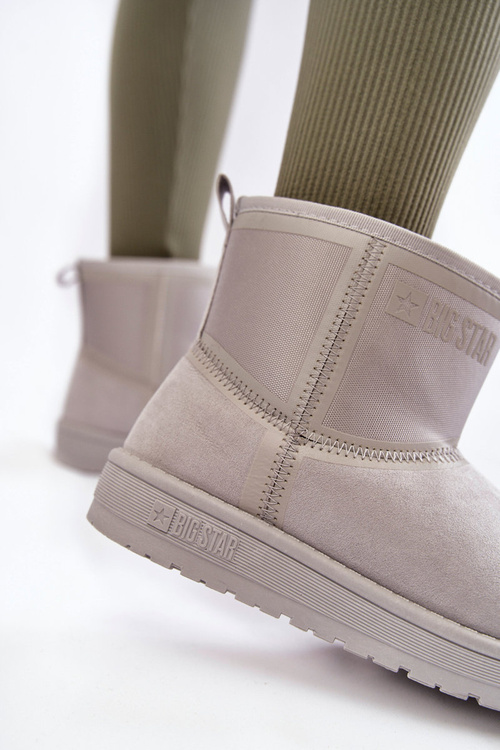 Dámske posuvné snehové topánky Veľká hviezda KK274613 Gray