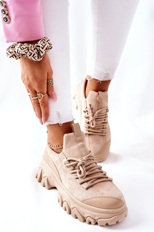 Dámske športové topánky tenisky béžové míle