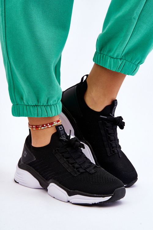 Dámska posuvná športová topánka Pamäťový penový systém Big Star LL274A146 Čierna