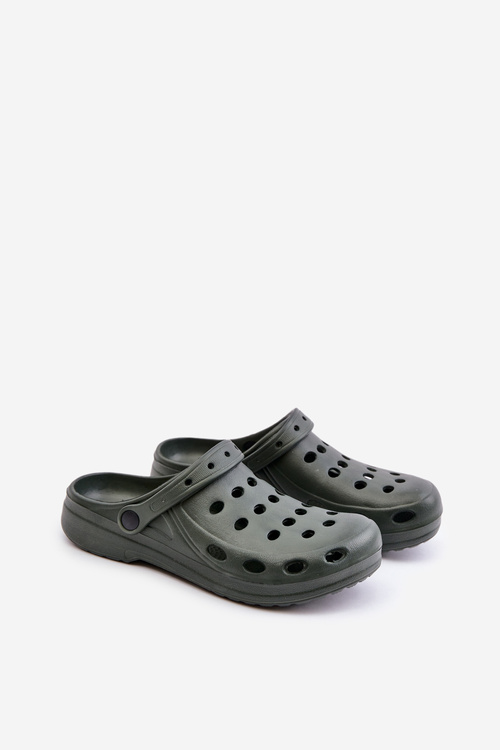 Pánské Pantofle Sandály Do Zahrady Na Bazén Tmavě Zelené