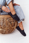 Espadrilky Na Pletené Podrážce Big Star HH274482 Černé