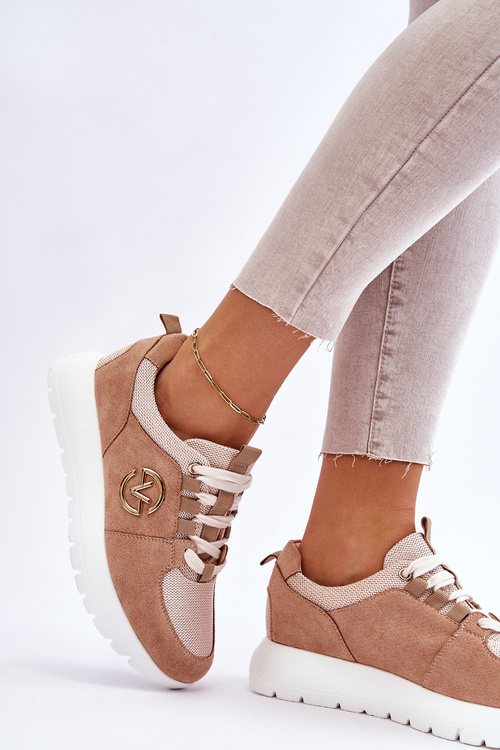 Dámská sportovní obuv na platformě Béžove Aisha