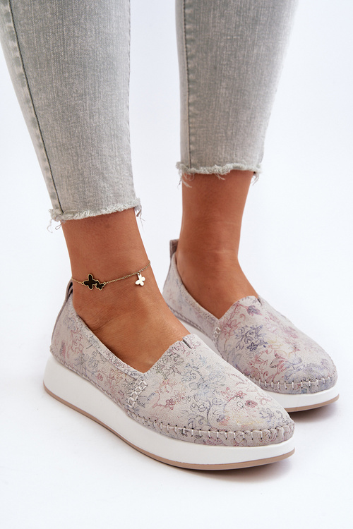 Dámské kožené espadrilky na platformě v multibarevném provedení Chorisa