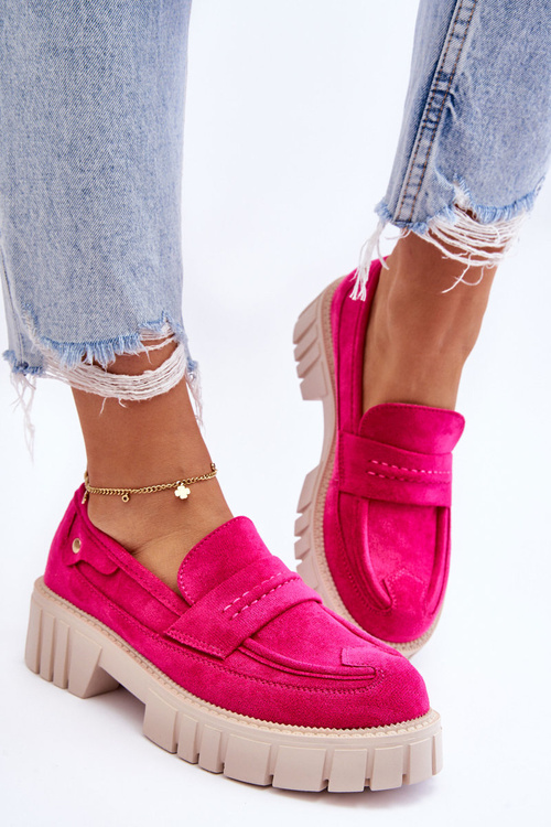 Dámsky semišový sklz -topánky Fuchsia Fiorell