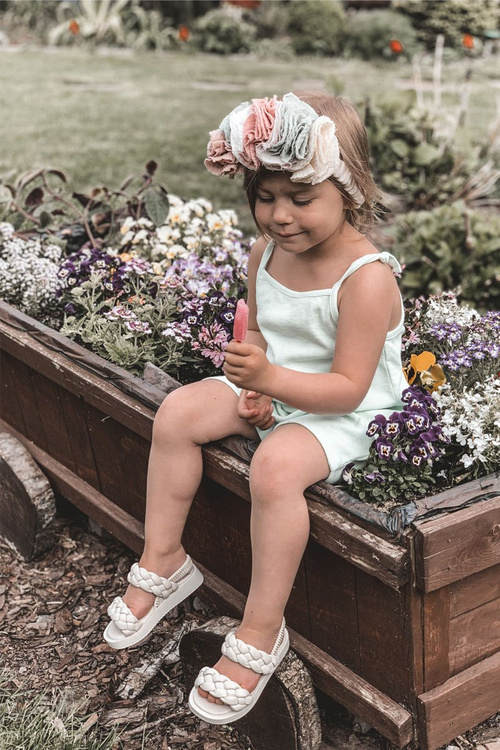 Dětské Sandály Se Stahovací Sňůrkou Béžové Cutie-Pie