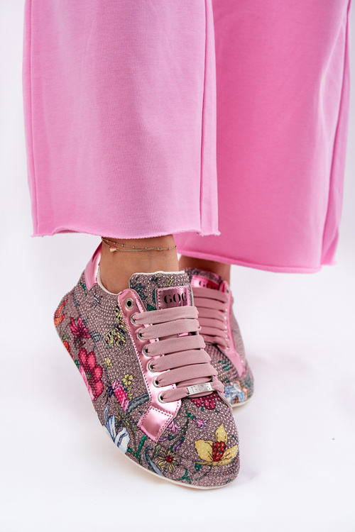 Vzory sneakers na platforme so zdobením GOE RR2N4002 Multikolor