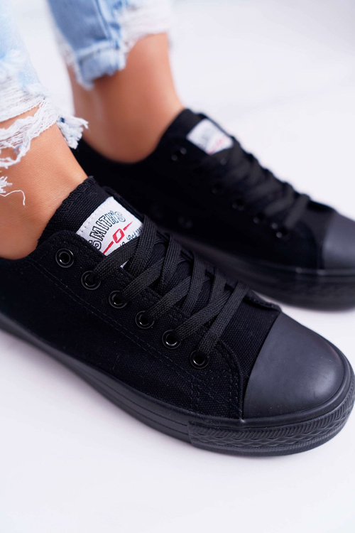 Nízké Dámské Tenisky Smith's Černe