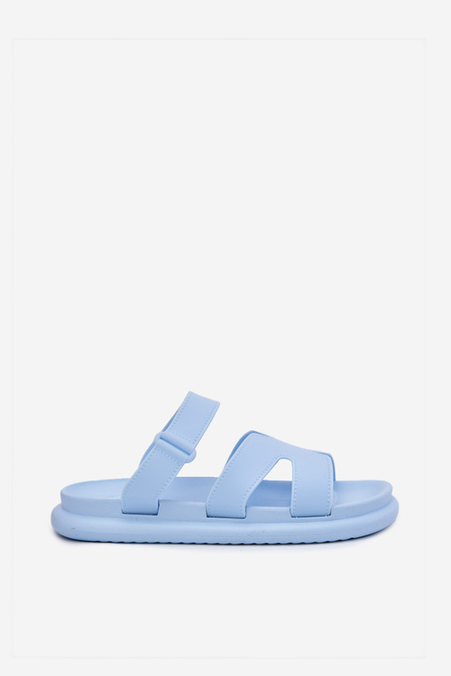 Dámské Gumové Pantofle S Páskem Modré Tavirae