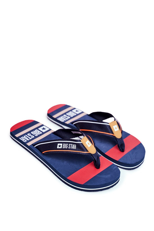 Pánske žabky Big Star Navy Blue FF274A459
