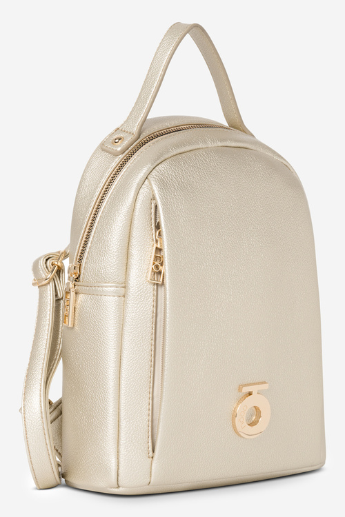 Dámsky Malý Batoh Z Ekokože NOBO BAGP230-K023 Zlatý