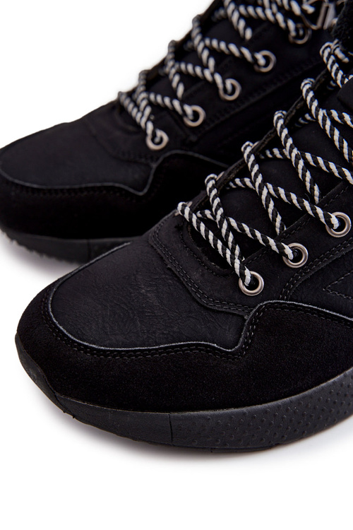 Pánské boty Trekingové zateplené boty Lee Cooper LCJ-22-31-1457 Černe