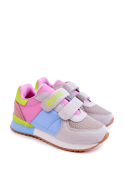 Dětská sportovní obuv Memory Foam Big Star JJ374252 růžovo-modrá