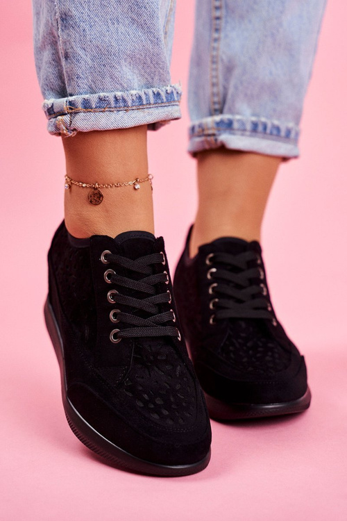 Dámská Obuv Sneakers Sergio Leone Černá PB122