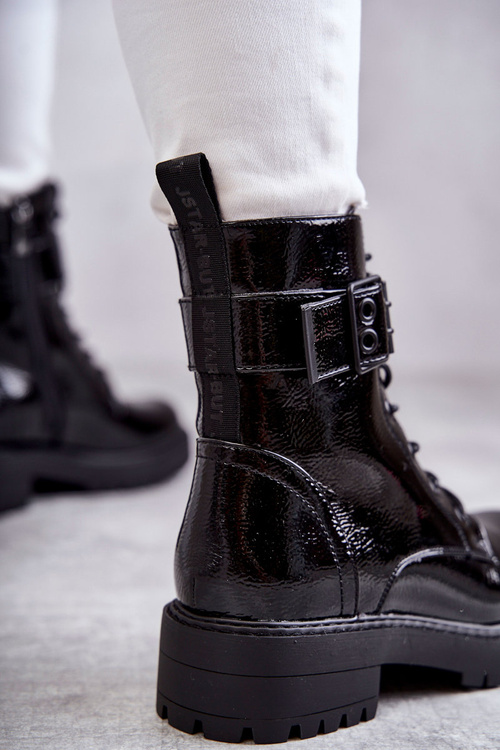 Dámske čipky s plochým čipkou -upom. Čierna spoločnosť Company