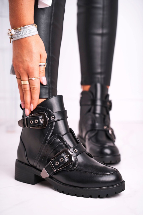 Dámské kotníkové boty Černé Skadi