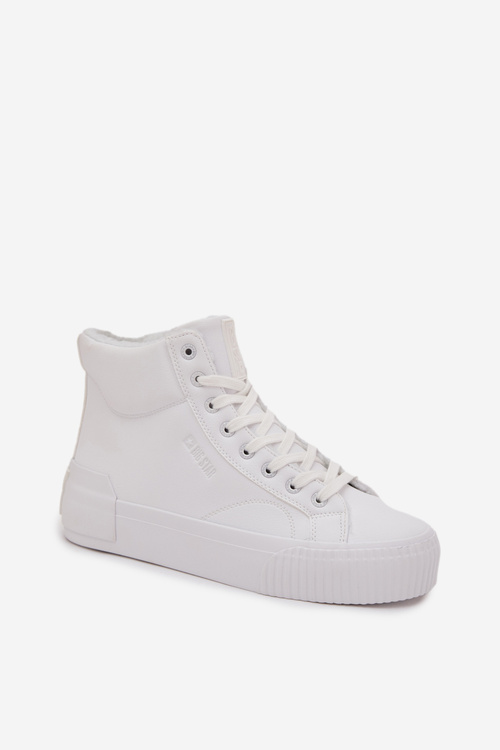 Zateplené dámské tenisky na platformě Big Star OO274794 Bílé