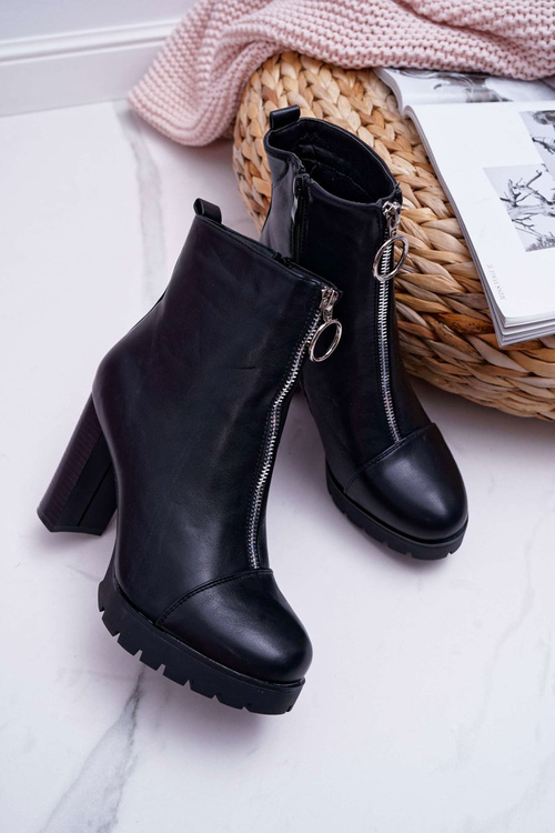 Dámske topánky na Post, dekoratívny posúvač čierneho Senuto